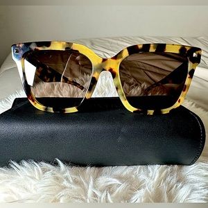 Valentino 55 mm Sunglasses Light Havana/Brown